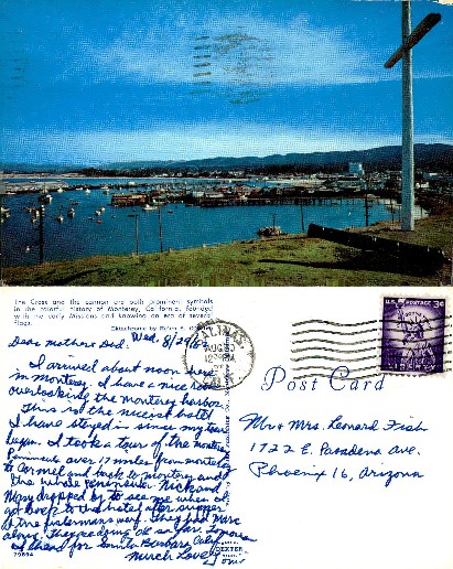 Monterey Harbor with Cross and Cannon