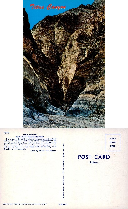 Titus Canyon Deep Gorge