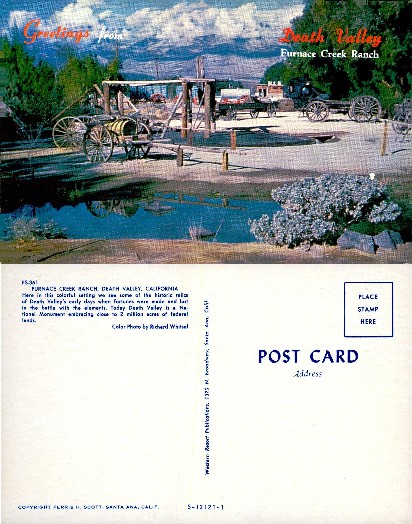 Historic Wagons at Furnace Creek Ranch