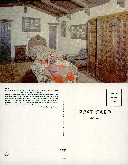 Scotty's Castle Bedroom Interior