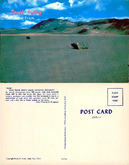 Death Valley Race Track Sailing Rock