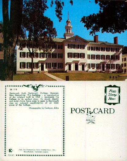 Dartmouth Hall at Dartmouth College