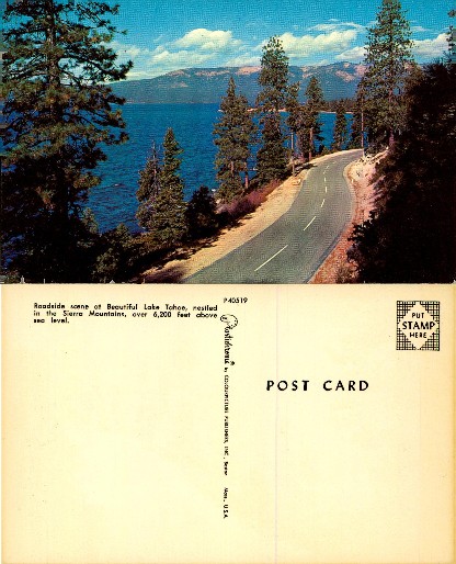 Roadside View of Lake Tahoe