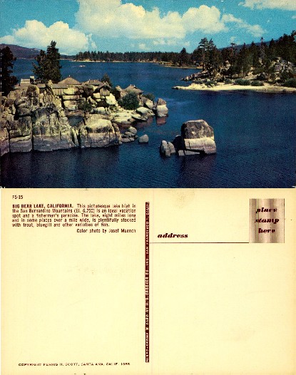 Big Bear Lake with Shoreline Cabins