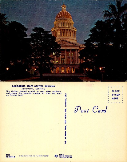 California State Capitol Building at Night