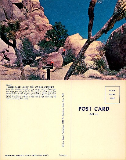 Hidden Valley Entrance, Joshua Tree National Monument