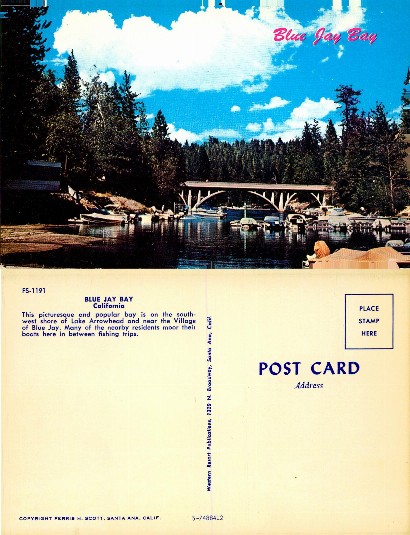Boats and bridge in Blue Jay Bay