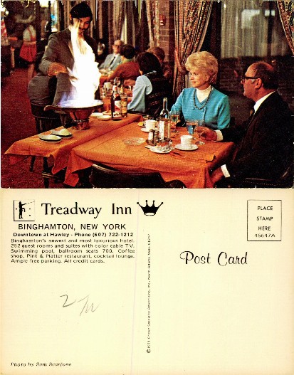 Dining Flambé Service at Treadway Inn