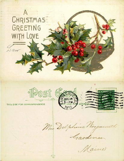 Holly & Berries Christmas Greeting