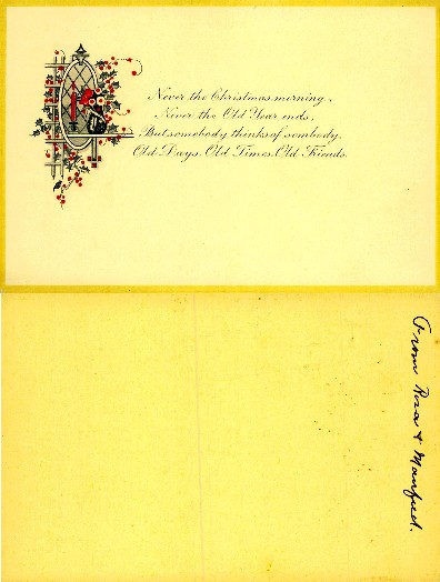 Christmas and New Year Greeting Card