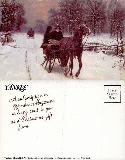 Winter Sleigh Ride Painting