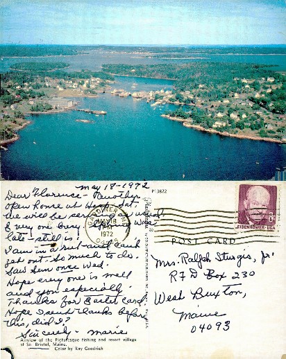 Aerial View of Fishing Village and Harbor