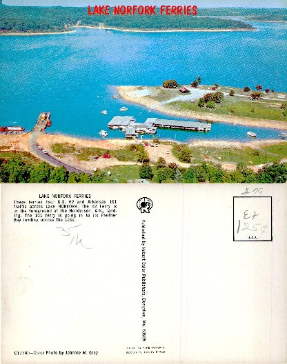 Lake Norfork Ferries Aerial View