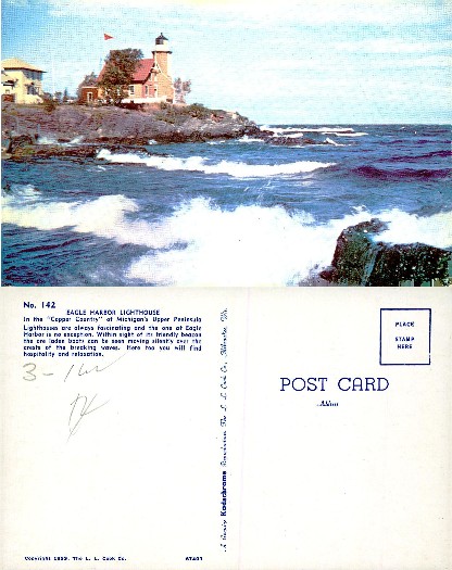 Eagle Harbor Lighthouse and Waves