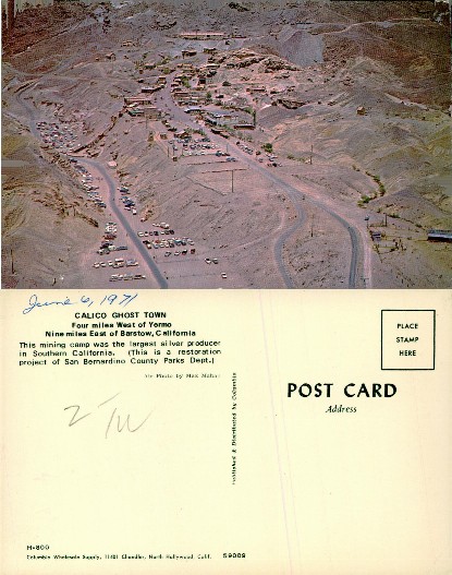 Calico Ghost Town Aerial View