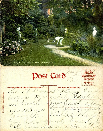 Canfield's Gardens with Statues