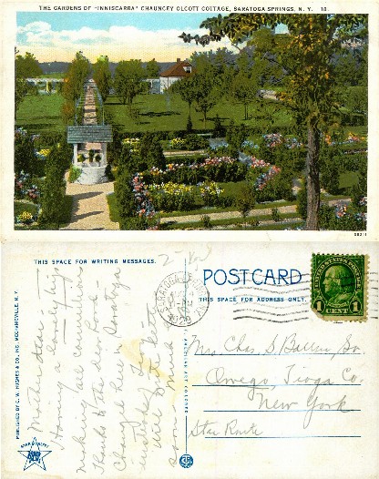 Gardens of Inniscarra, Chauncey Olcott Cottage