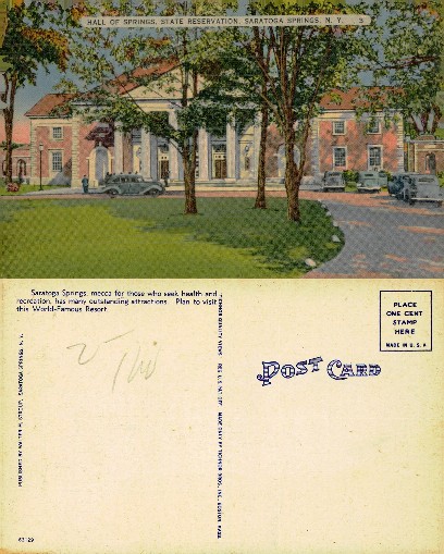 Hall of Springs, Saratoga Springs