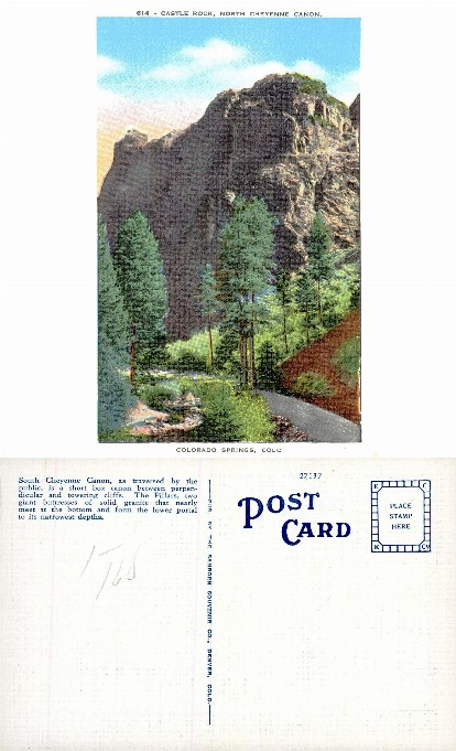 Castle Rock in North Cheyenne Canon