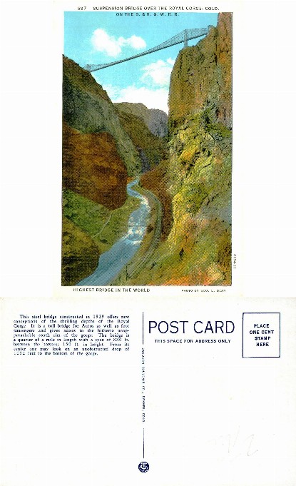 Suspension Bridge over Royal Gorge