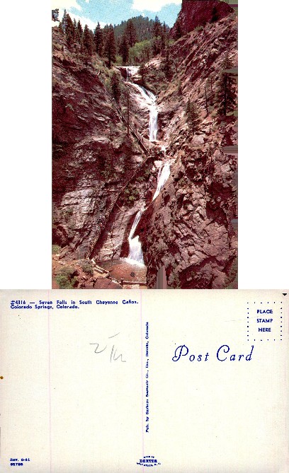 Seven Falls in South Cheyenne Canyon