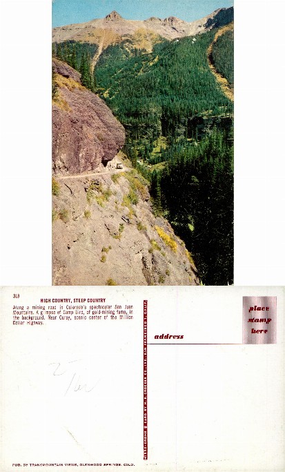 Mining Road in Colorado Mountains