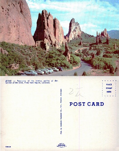 Garden of the Gods Rock Formations and Road