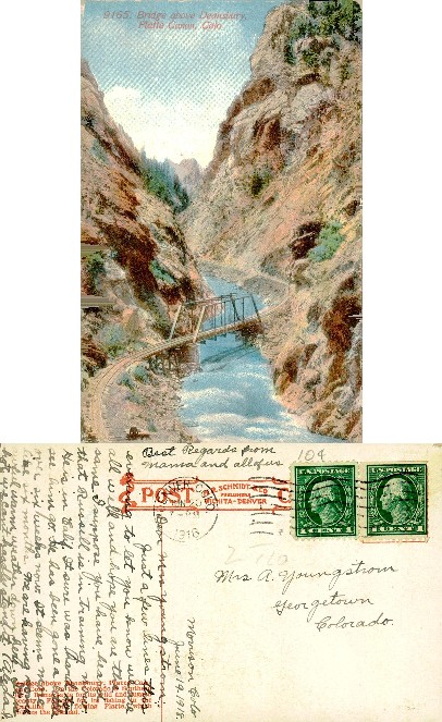 Bridge & Railroad in Platte Canyon