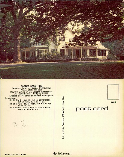Copper Beech Inn Exterior with Large Tree