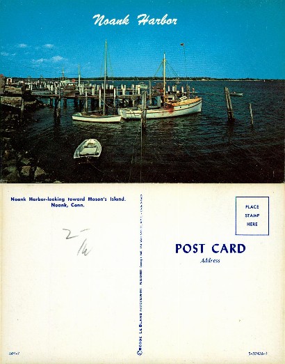 Noank Harbor with Boats and Docks