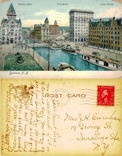 Erie Canal and Downtown Syracuse