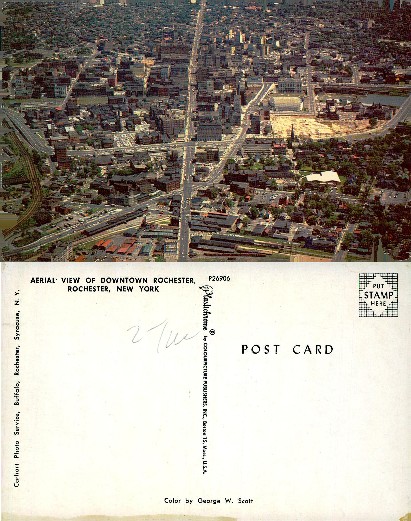 Aerial View of Downtown Rochester