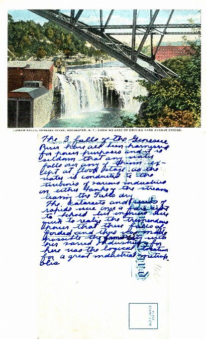 Genesee River Lower Falls & Bridge