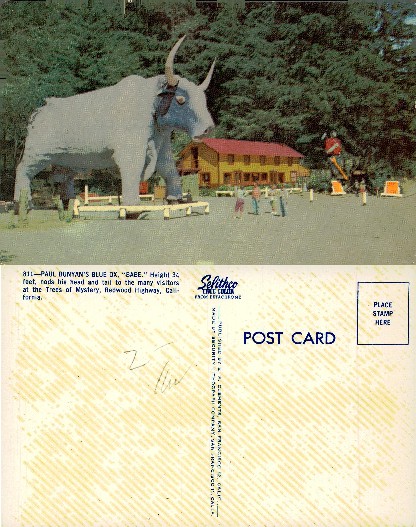 Paul Bunyan's Blue Ox Babe Statue