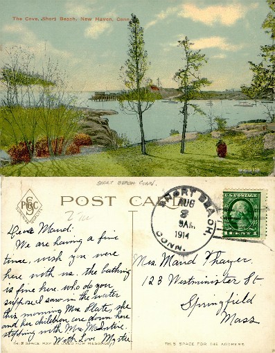 Cove with Pier and Trees