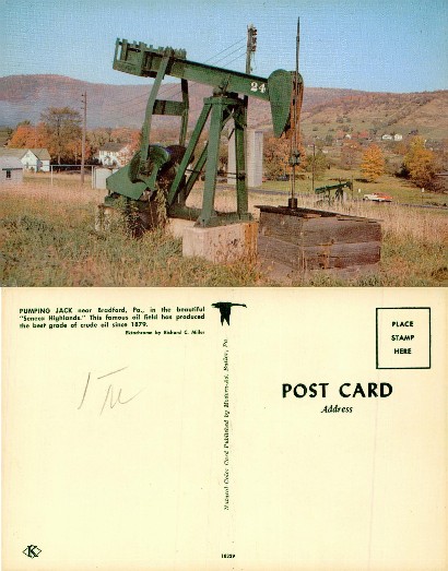 Oil Pumping Jack in Rural Landscape
