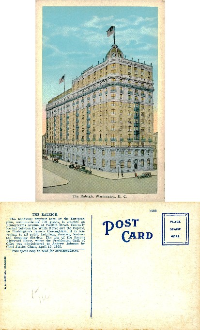 The Raleigh Hotel, Washington D.C.