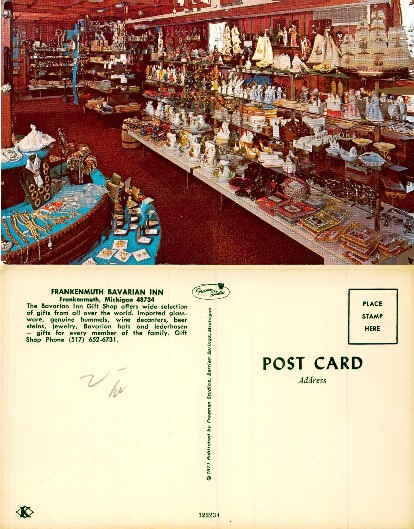 Bavarian Inn Gift Shop Interior