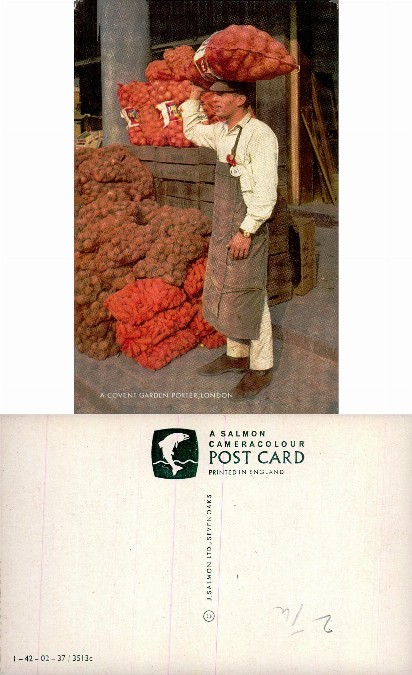 Market Porter Carrying Produce Sacks