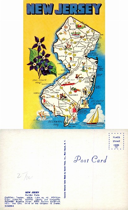 Illustrated Map of New Jersey