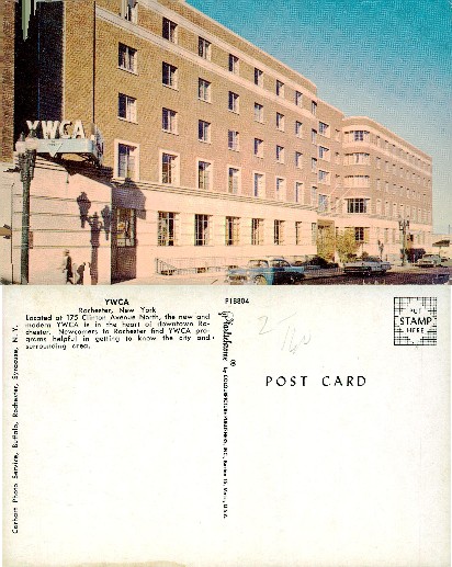 YWCA Building with Street and Cars
