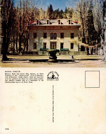 Bowers Mansion Building and Fountain