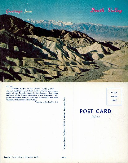 Zabriskie Point, Death Valley Panorama