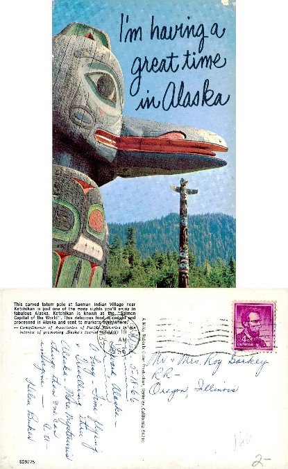 Totem Pole at Saxman Indian Village