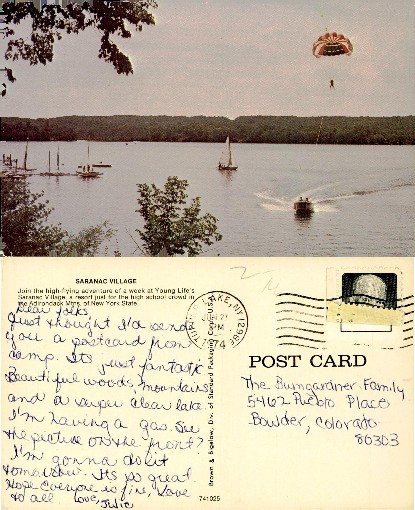 Lake with Boats and Parasailing Activity