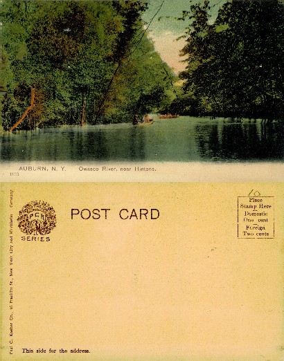 Owasco River Scene with Boats