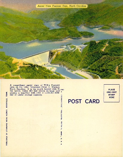 Aerial View Fontana Dam