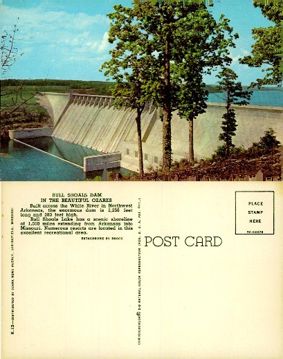 Bull Shoals Dam in Ozarks