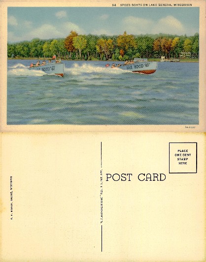 Speed Boats on Lake Geneva