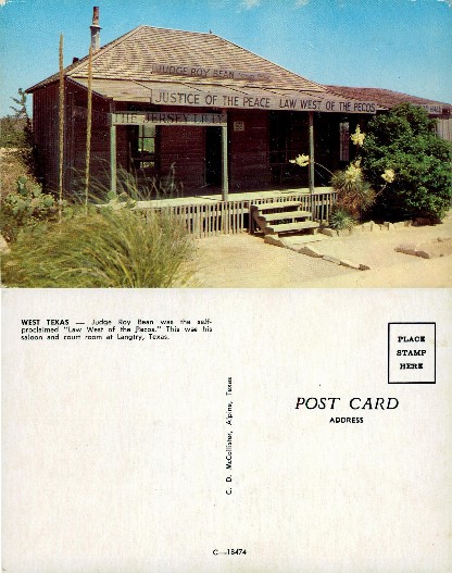 Judge Roy Bean's Saloon and Courtroom
